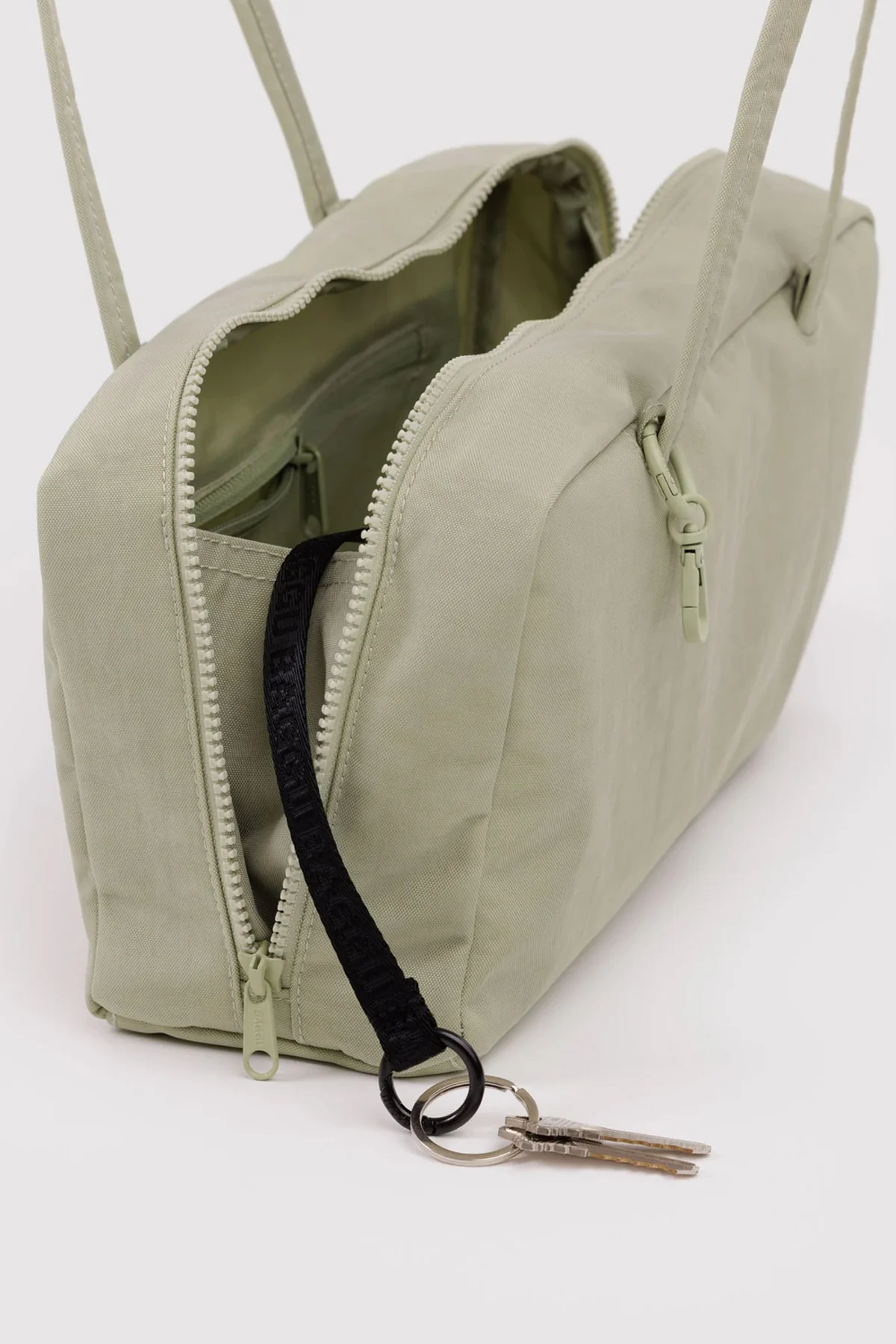 BAGGU Nylon Bowler Bag Celadon - Image 4