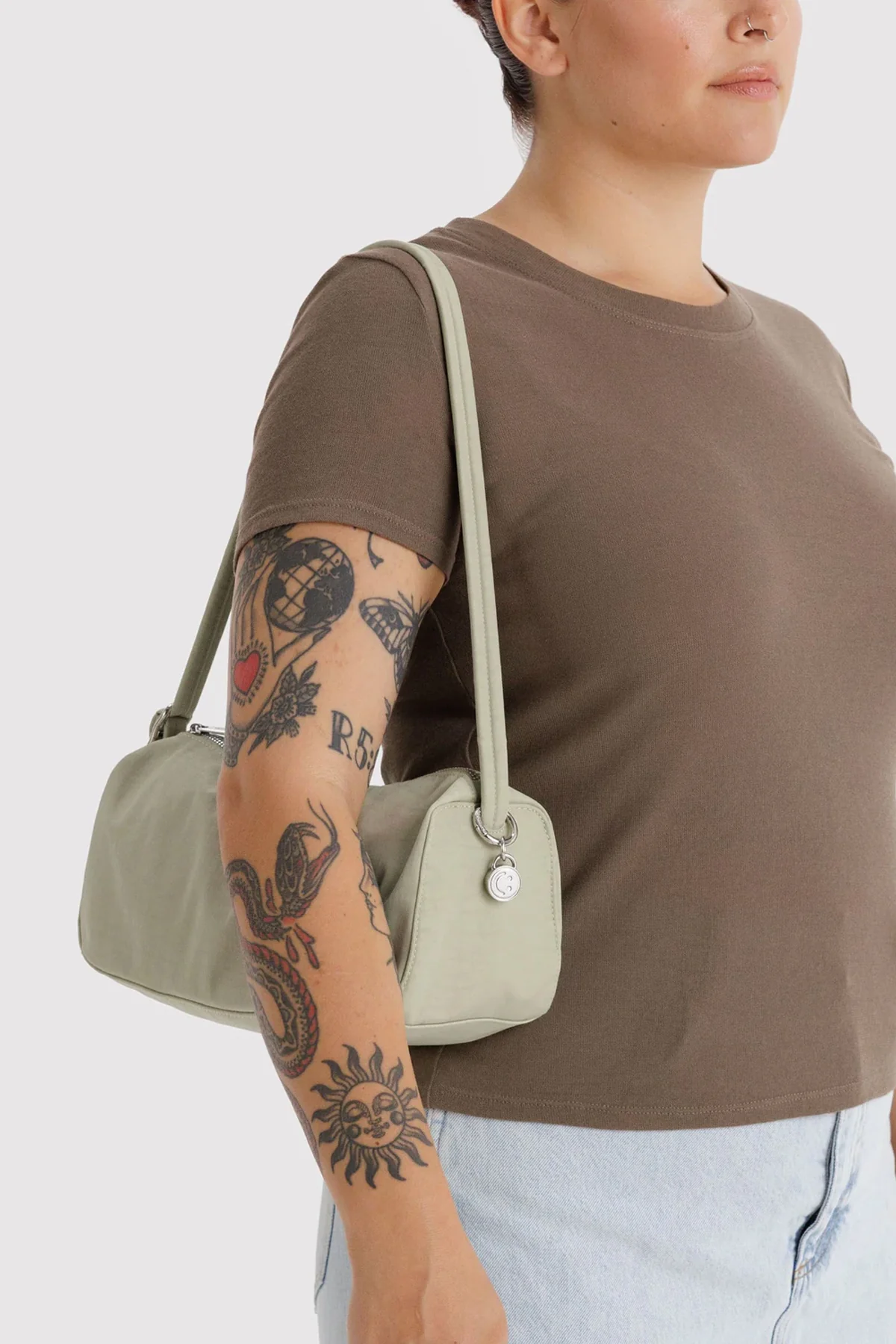BAGGU Nylon Loaf Bag Celadon - Image 2