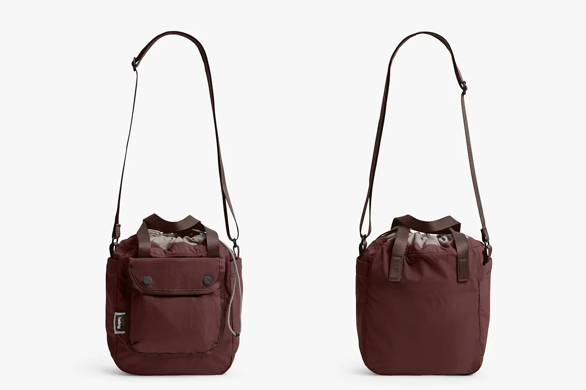 Bellroy Cinch Bucket Bag Burgundy - Image 8