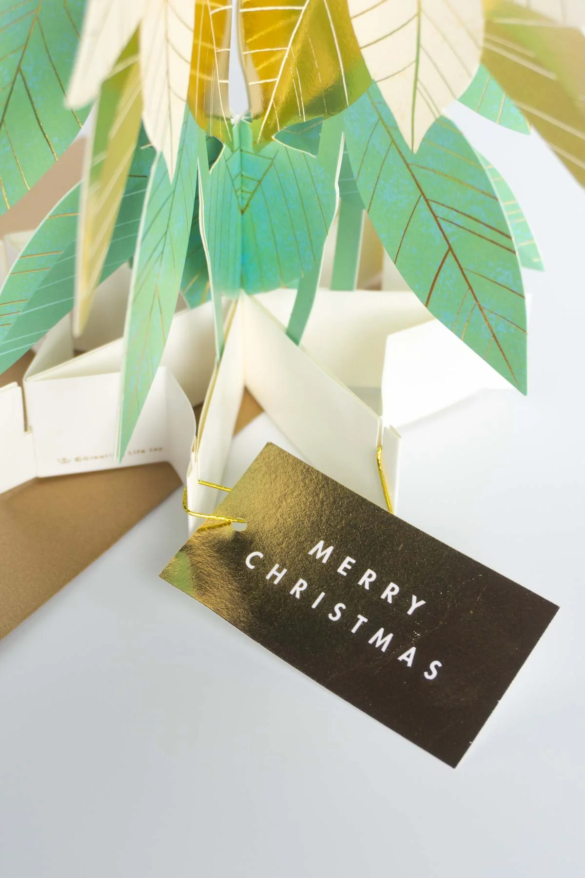 Blooming Poinsettia Pop-Up Card - Image 4