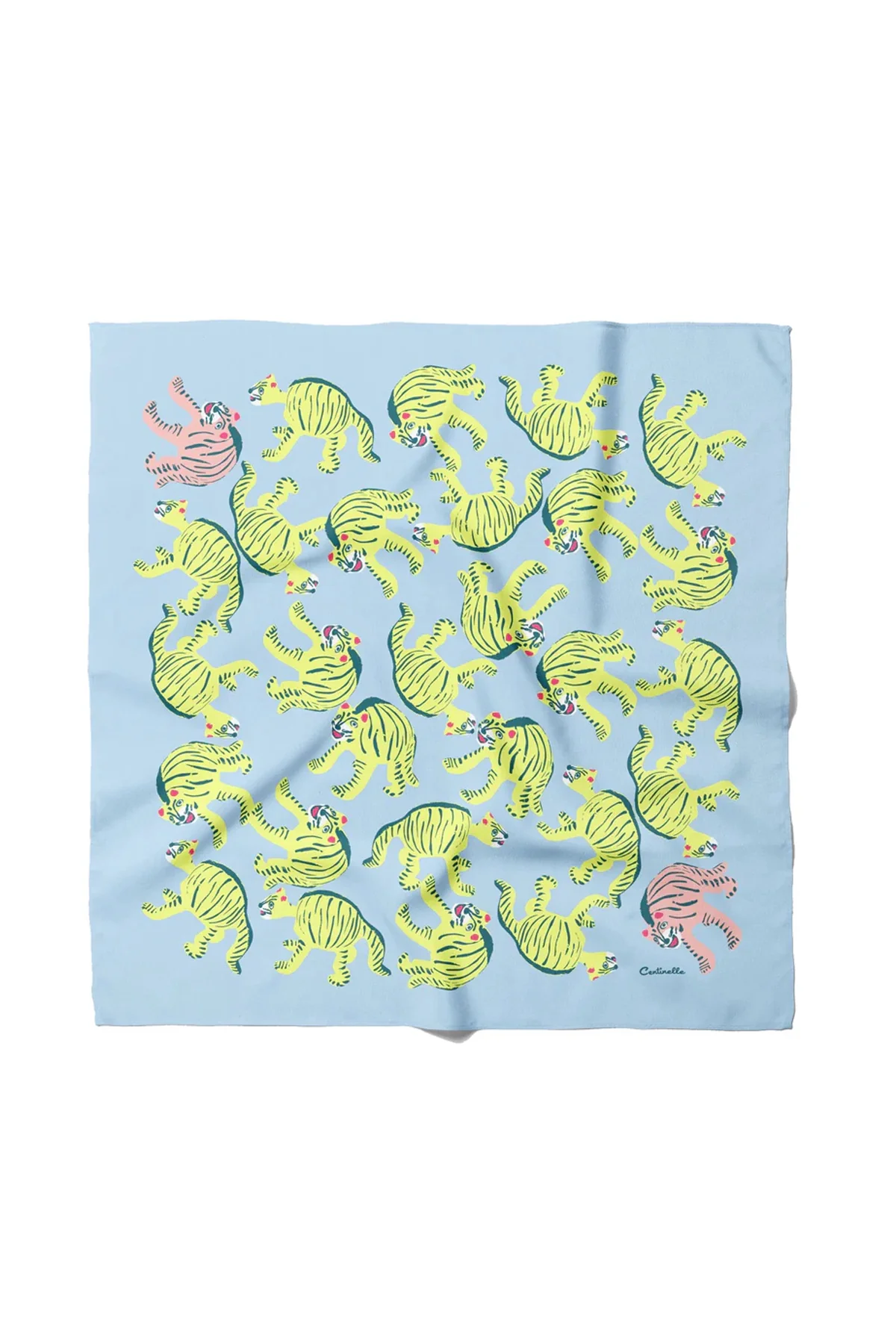 Centinelle Nodding Tigers Cotton Silk Bandana