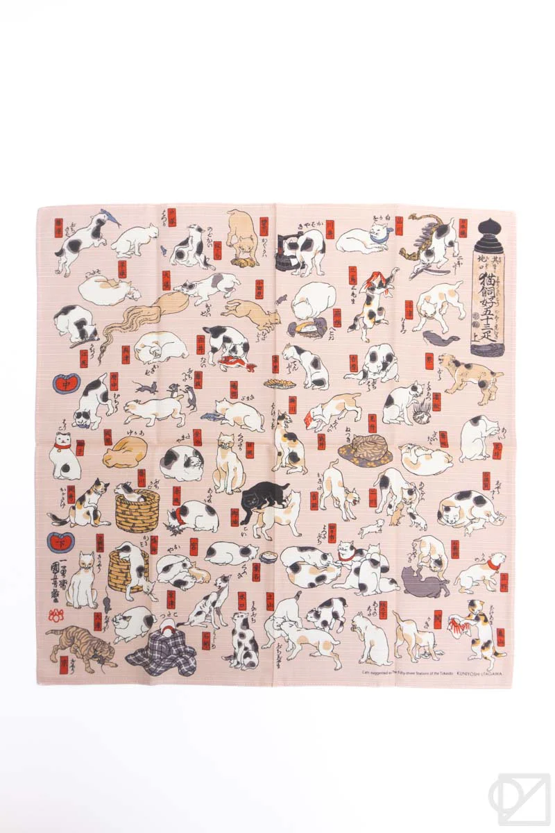 Kuniyoshi Cats Furoshiki - Image 3