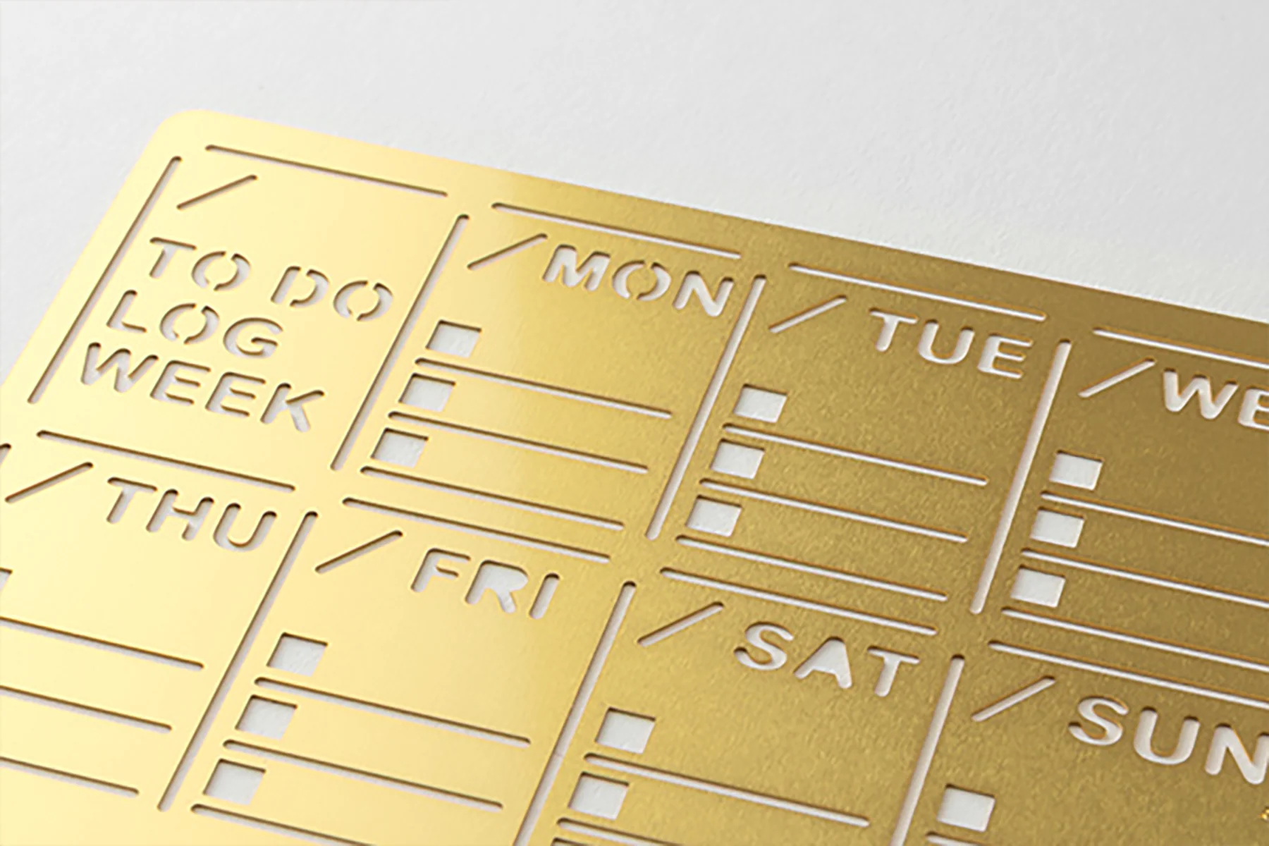 Midori Brass Diary Template Weekly Block - Image 3