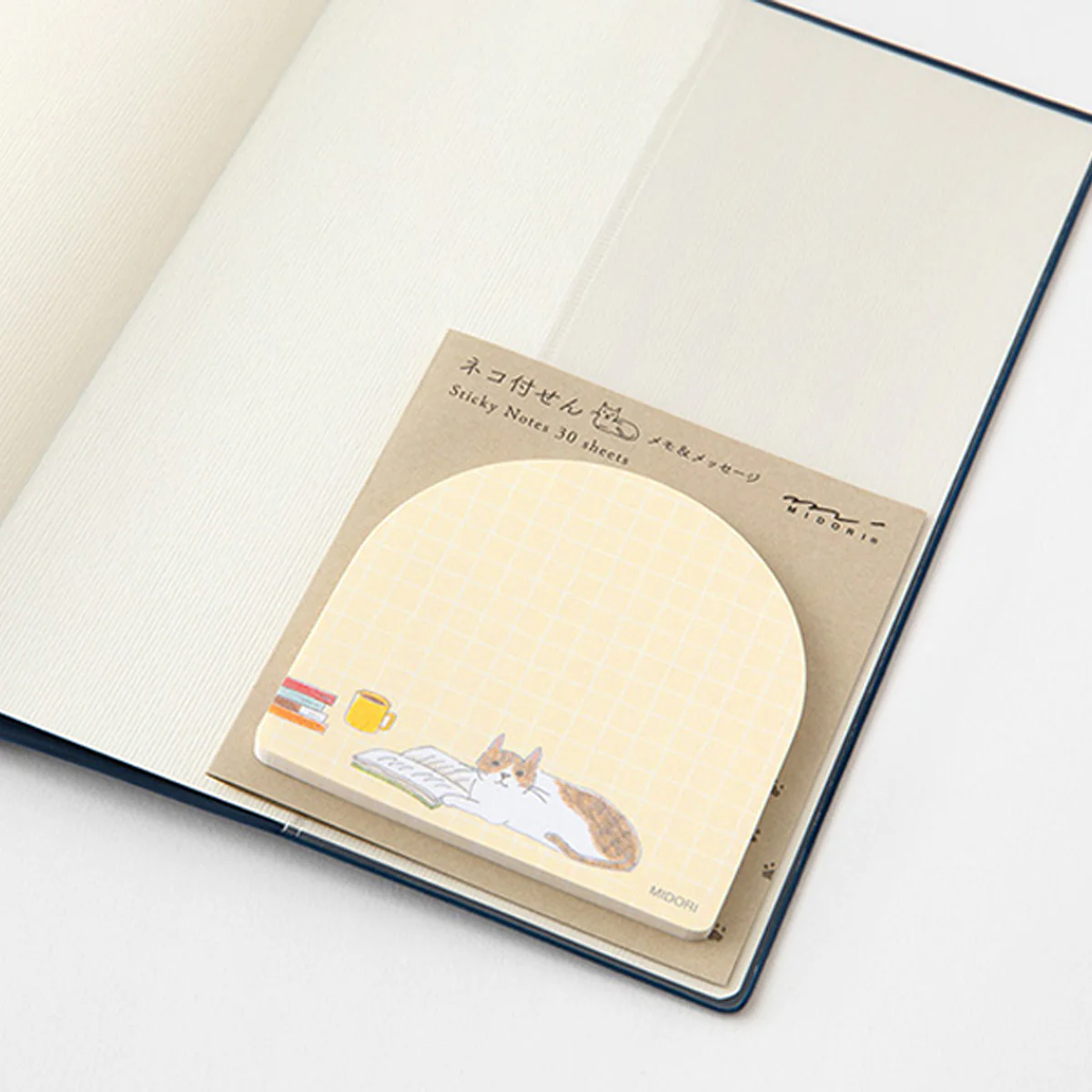 Midori Die-Cut Sticky Notes Book and Cat - Image 3