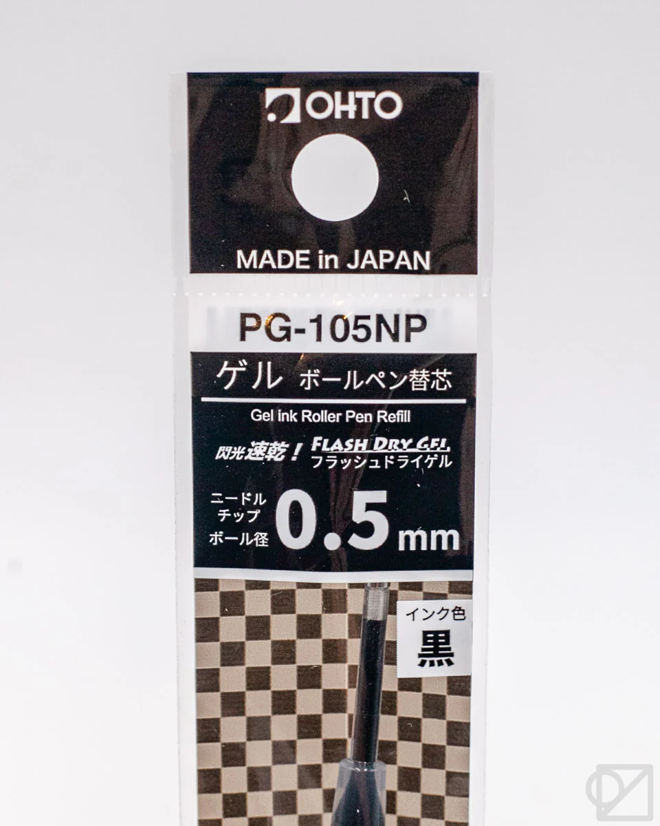OHTO PG-105NP Flash Dry 0.5mm Gel Pen Refill - Image 4