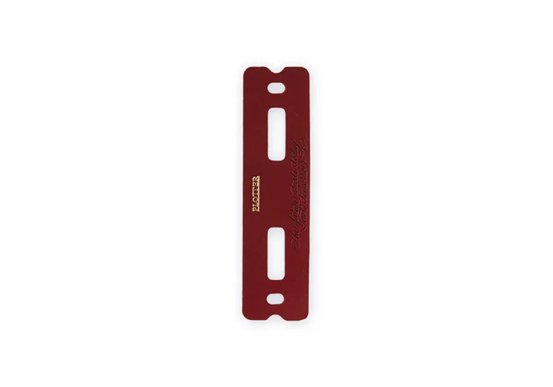 PLOTTER Liscio Leather Binder Narrow Size Limited Edition Box Red Brown - Image 5