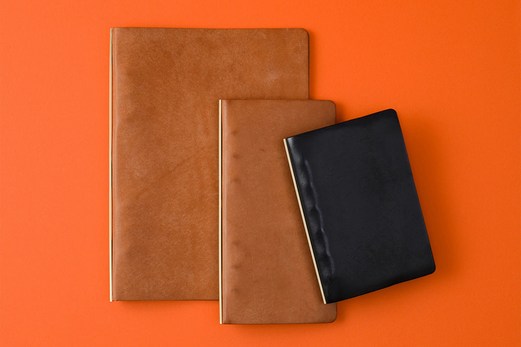 PLOTTER Pueblo 6-Ring Leather Binder Narrow Size Brown - Image 5