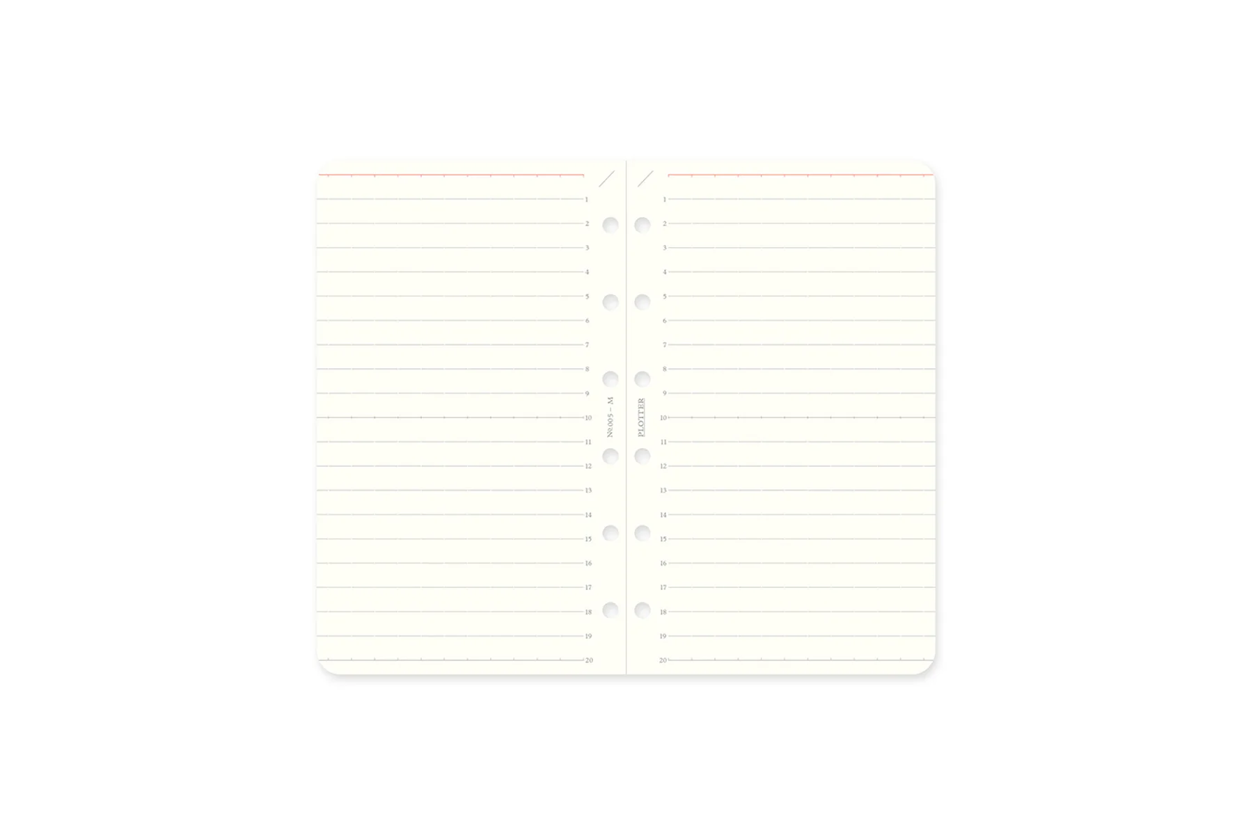 PLOTTER Refill Memo Pad 6mm Ruled Mini Size - Image 4