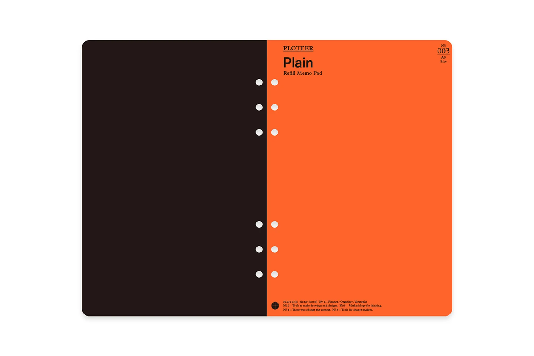 PLOTTER Refill Memo Pad Plain A5 Size - Image 4