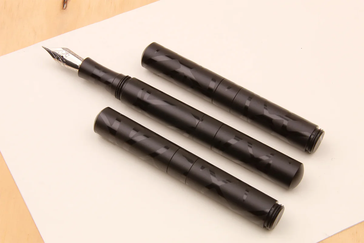 Schon DSGN Anodized Aluminum "Pocket 6" Fountain Pen 3D Black - Image 4