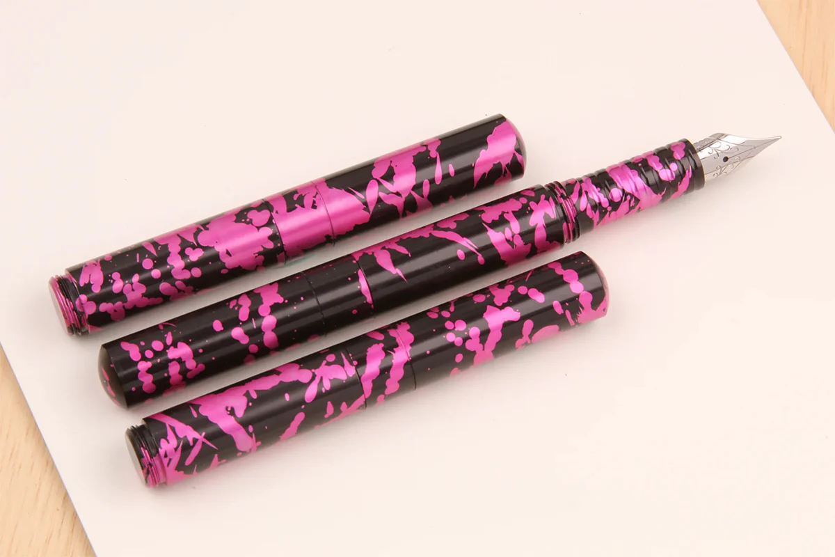 Schon DSGN Anodized Aluminum "Pocket 6" Fountain Pen Punk Rock Pink - Image 5