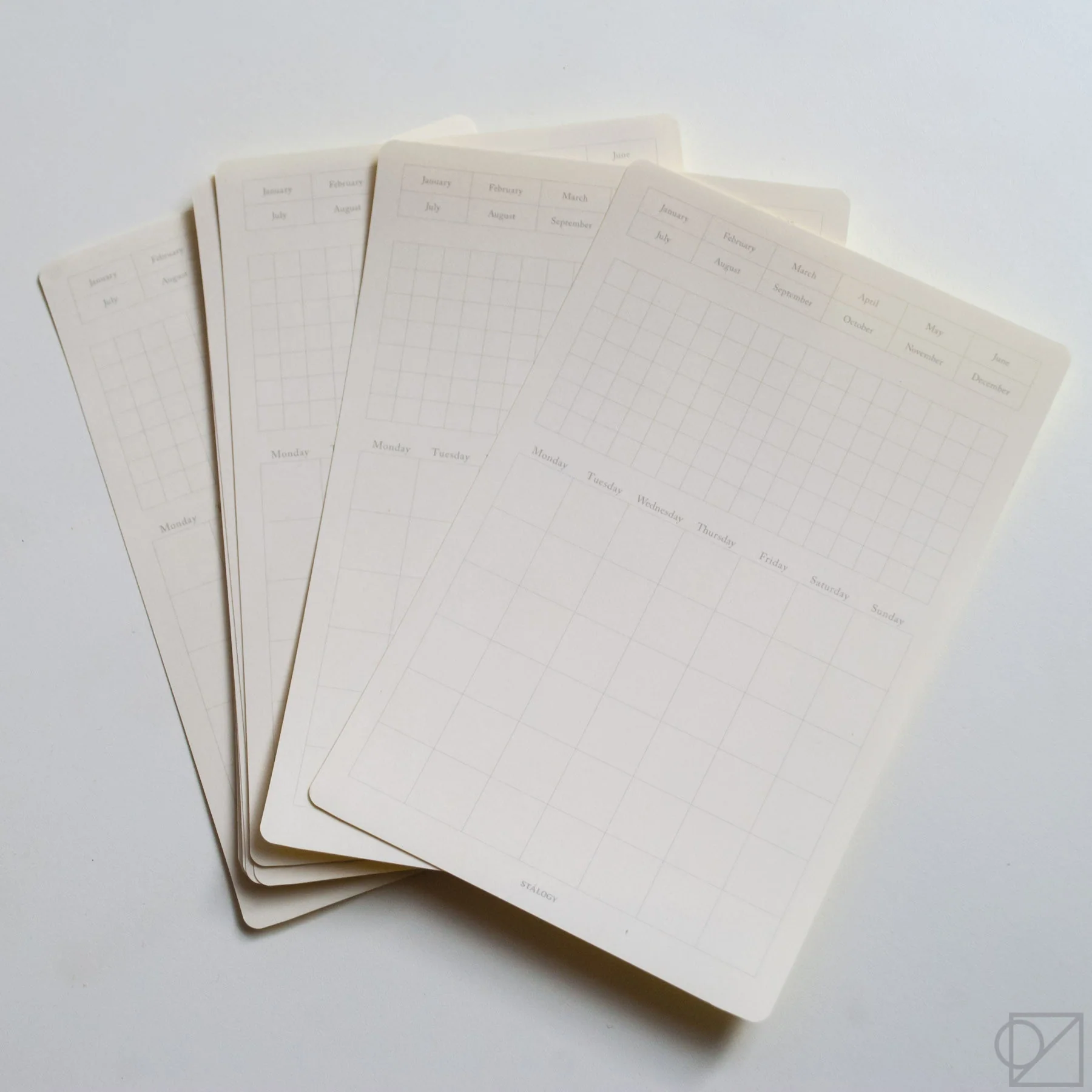STÁLOGY 024 Removable Monthly Calendar Stickers - Image 11