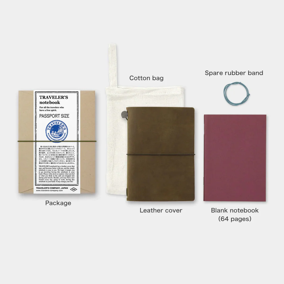 TRAVELER'S notebook Passport Olive - Image 5