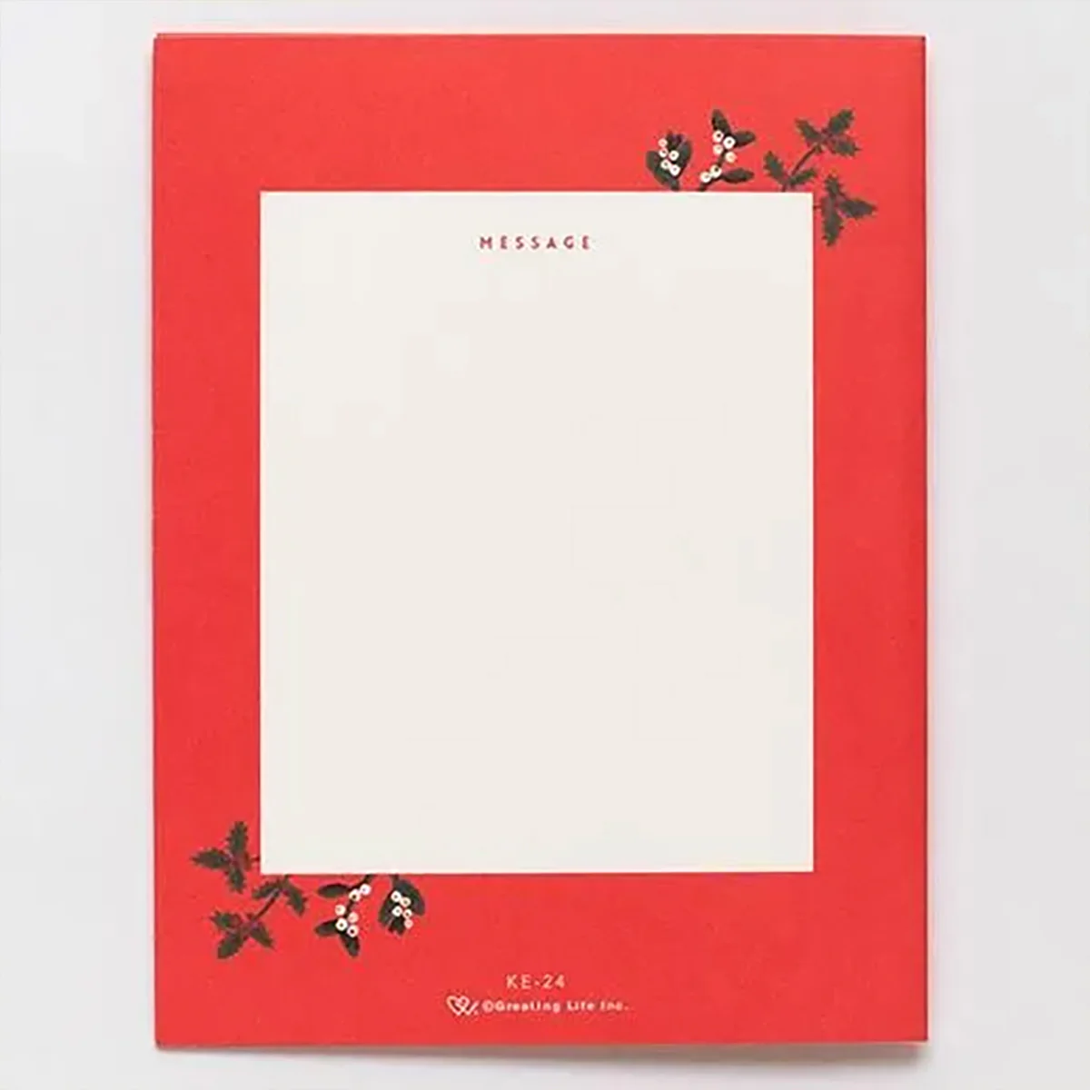 Wishing You Beautiful Holidays White Poinsettia Wreath Pop-Up Christmas Card - Image 3
